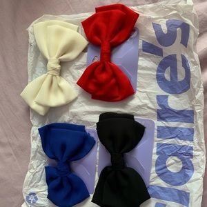 Bow hair clips!